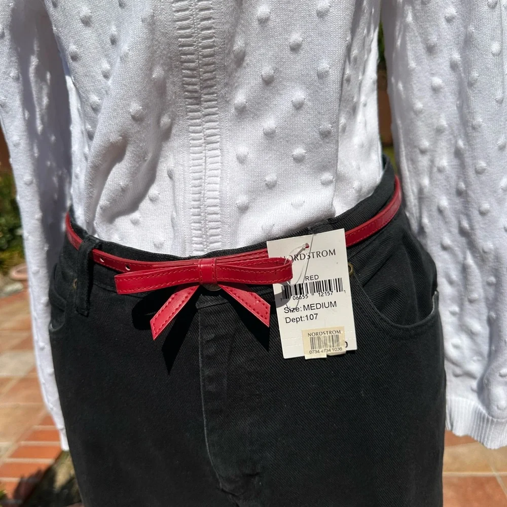 Nordstrom Narrow Bow Belt - Picture 2 of 9